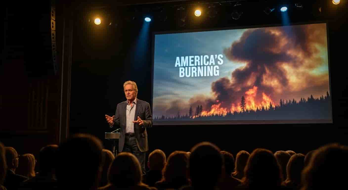 Michael Douglas wystąpi w teatrze Irvington z projekcją i dyskusją o dokumencie America's Burning