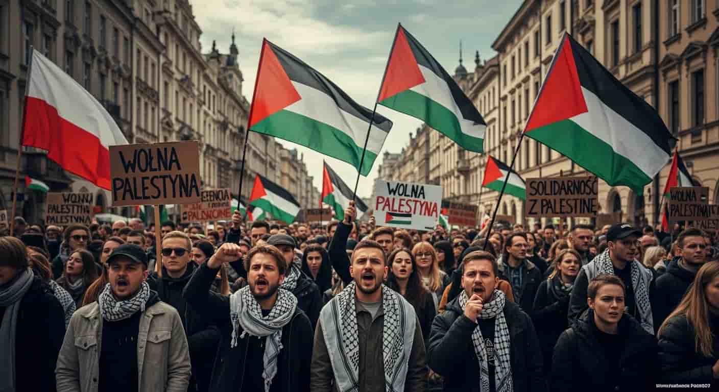 Manifestacje solidarności z Palestyną przeszły ulicami polskich miast