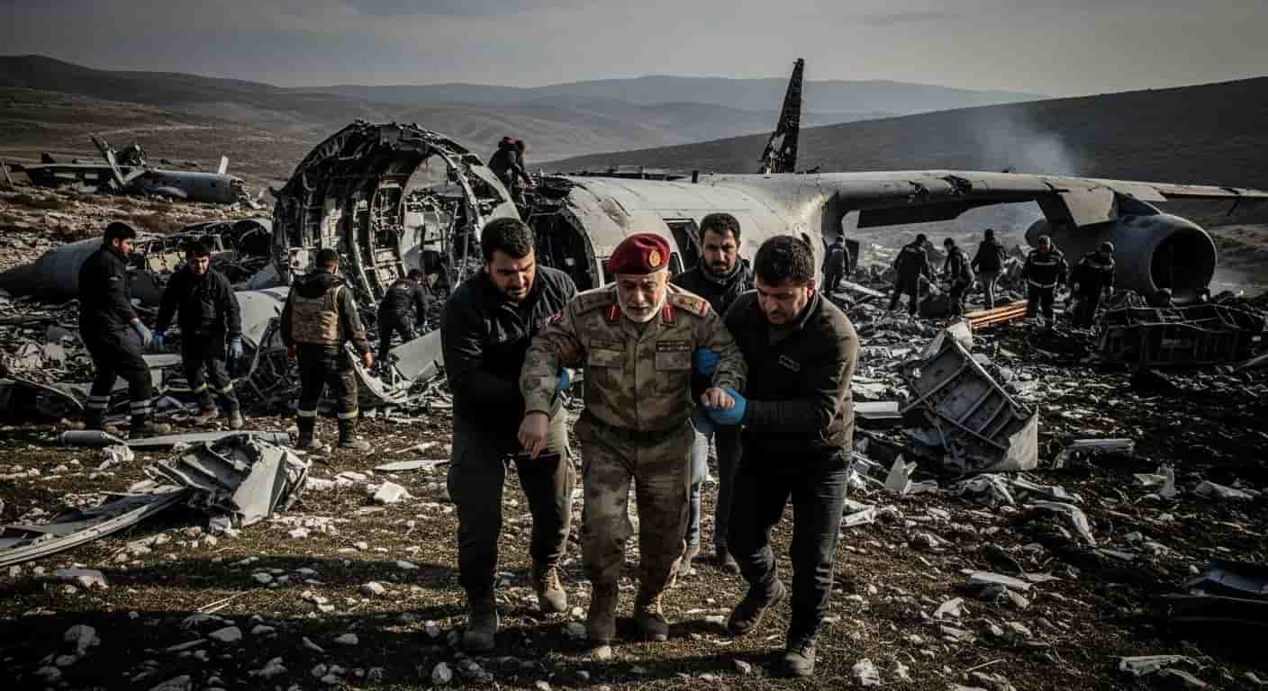 Tragiczna katastrofa samolotu w Turcji - zginął szef sztabu generalnego Libii