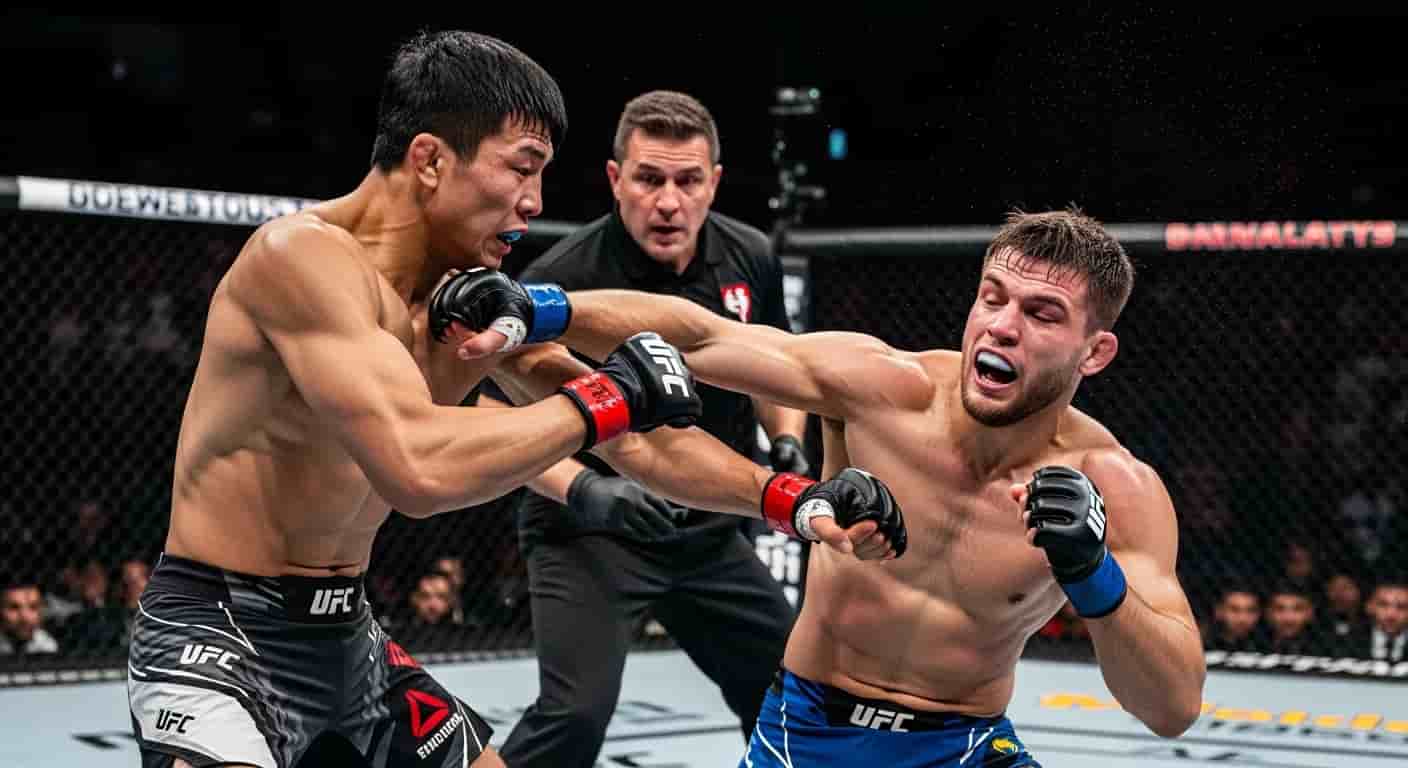 Myktybek Orolbai nokautuje Jacka Hermanssona w pierwszej rundzie na UFC Qatar