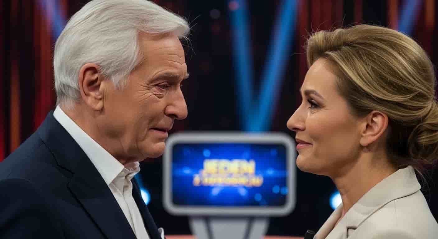 Tadeusz Sznuk ze łzami w oczach żegna Sylwię Toczyńską po 14 latach współpracy w "Jeden z dziesięciu"