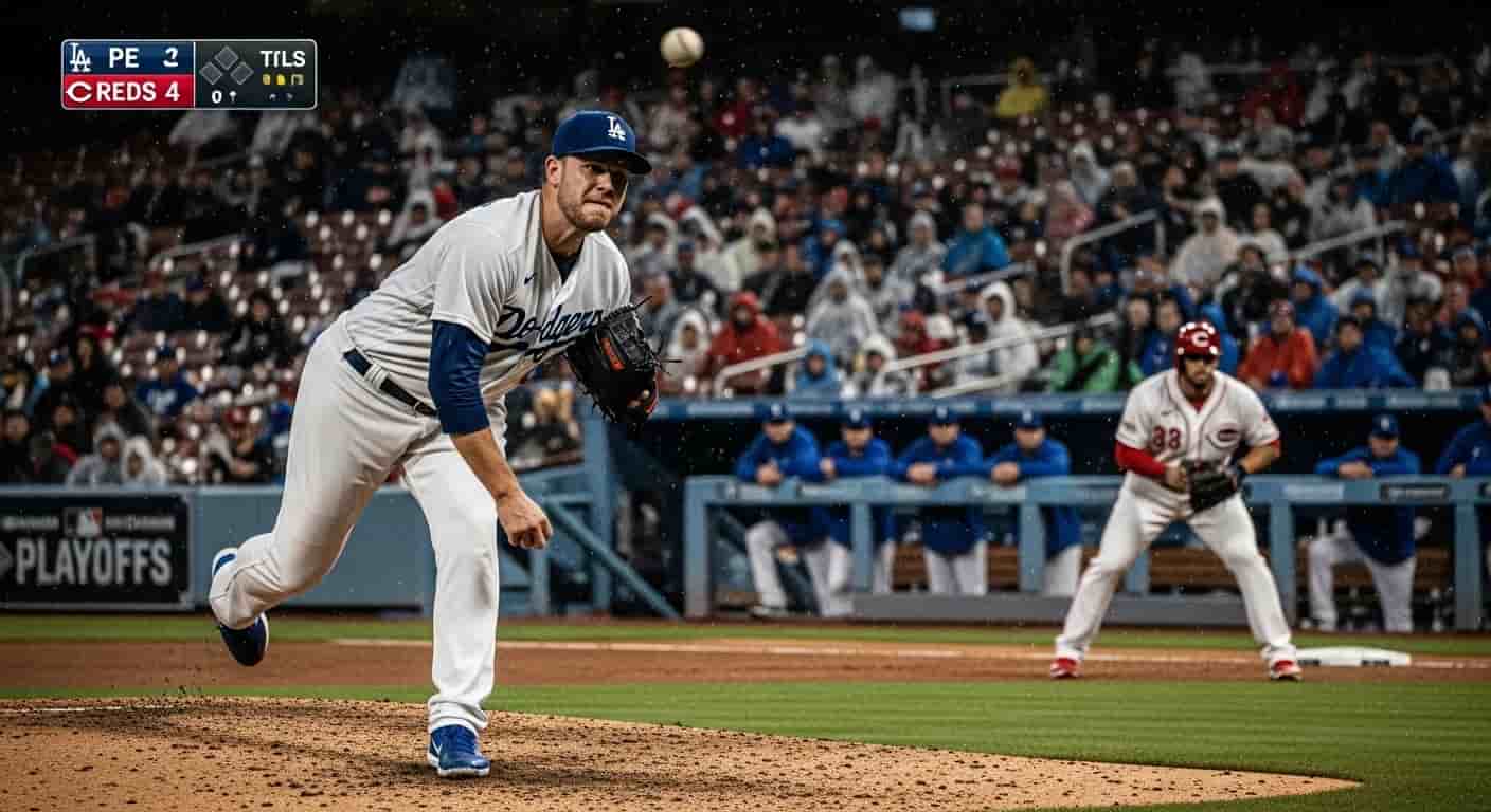 Dodgers rozpoczynają playoffs od zwycięstwa z Reds dzięki dominacji Snella i deszczowi home runów