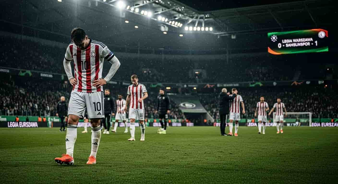 Legia Warszawa przegrywa z Samsunsporem w pierwszym meczu Ligi Konferencji