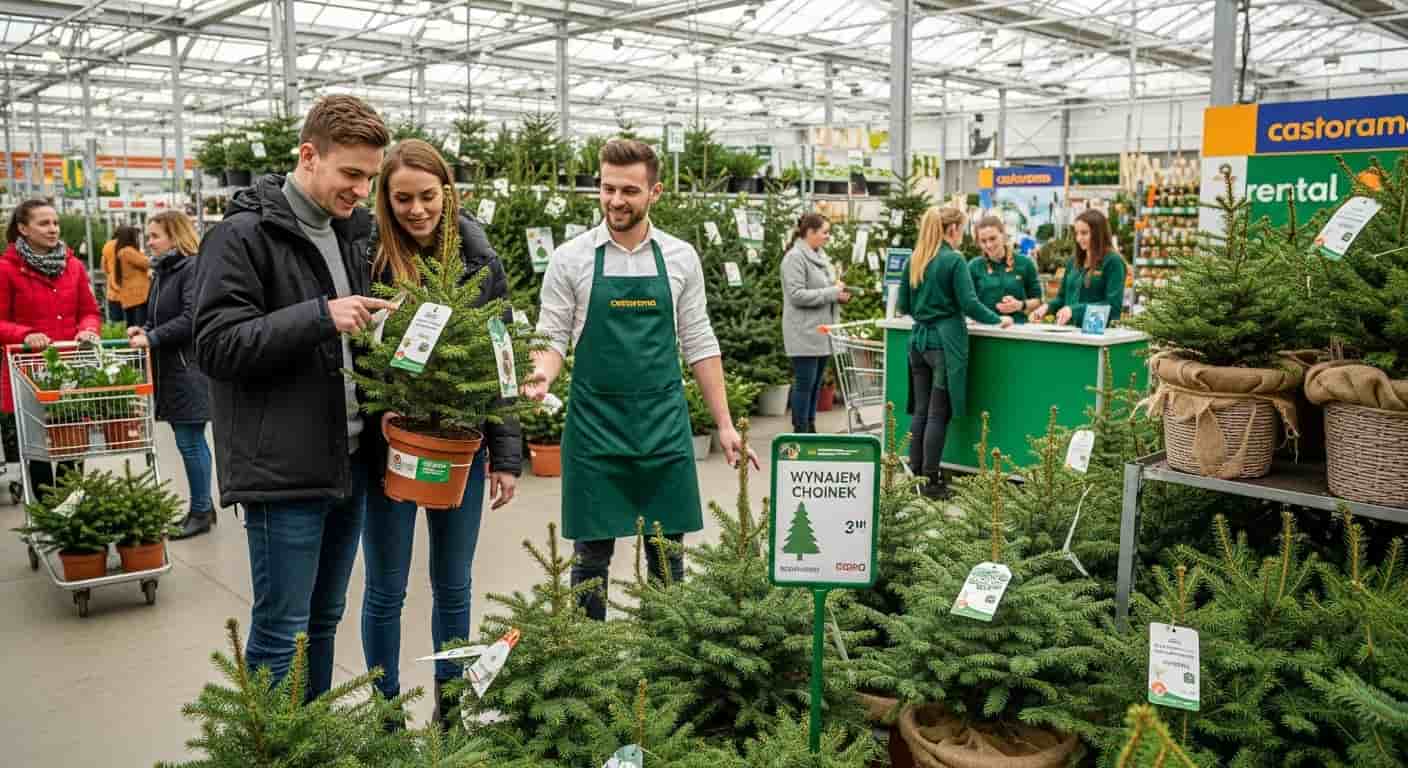 Castorama wprowadza rewolucyjną usługę wynajmu żywych choinek w całej Polsce