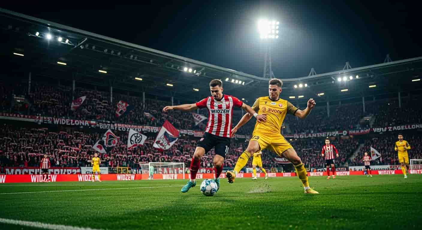 Widzew Łódź podejmuje Jagiellonię Białystok w kluczowym starciu 19. kolejki Ekstraklasy