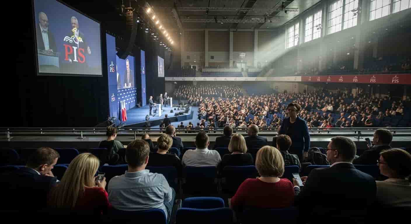 Konwencja PiS w Katowicach: Słabe zainteresowanie transmisją i kontrowersyjne plany reformy sądownictwa