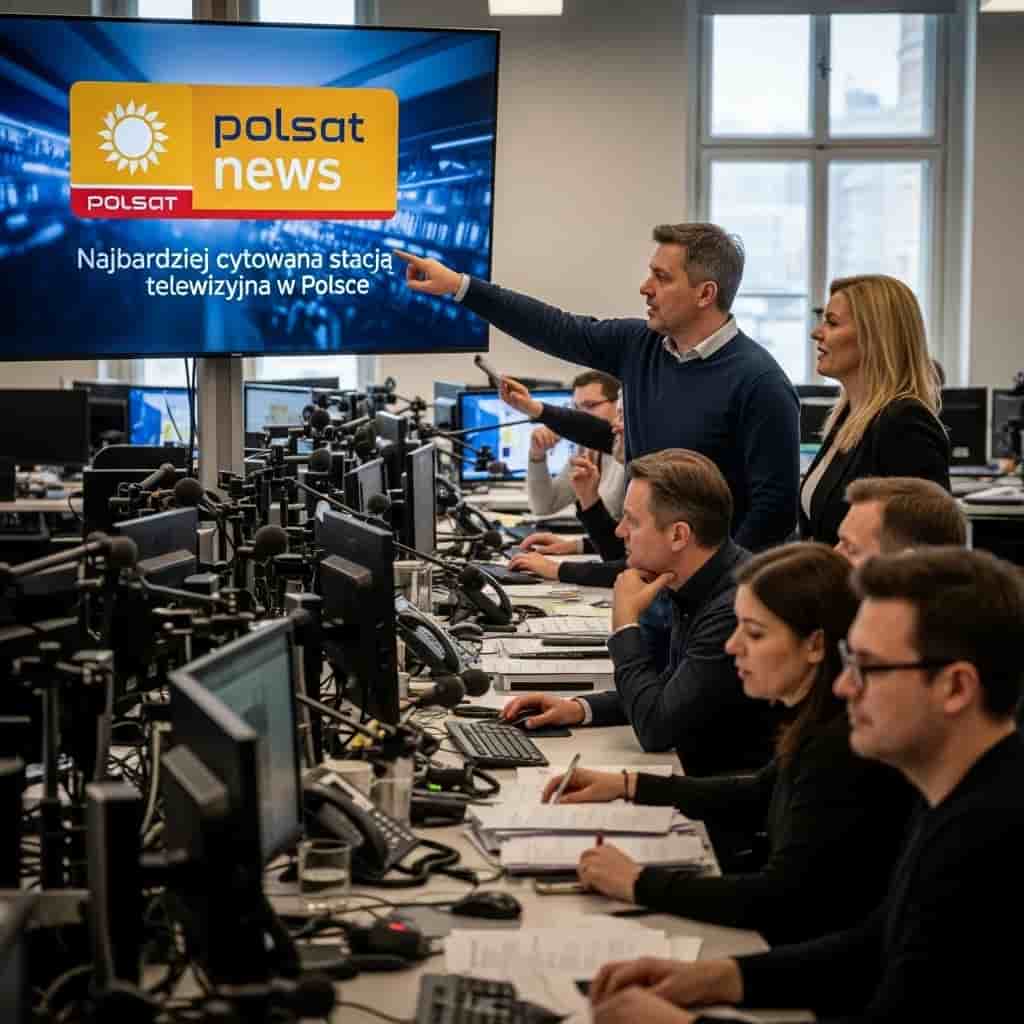Polsat News po raz pierwszy w historii najbardziej cytowaną stacją telewizyjną w Polsce