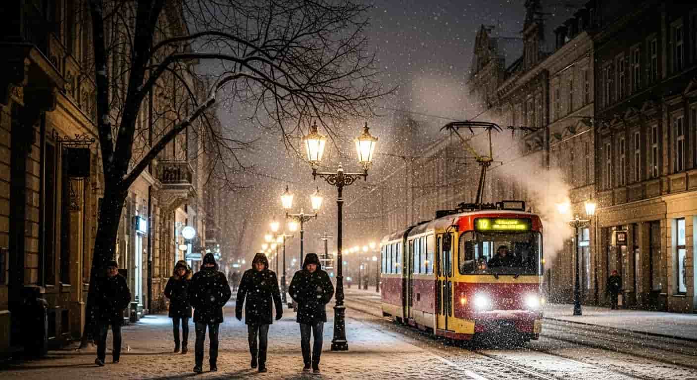 Zimowa pogoda we Wrocławiu - pierwszy śnieg i mroźne noce w listopadzie 2025