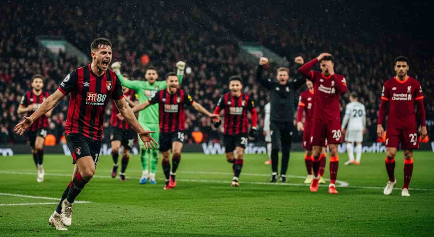 Bournemouth sensacyjnie pokonało Liverpool w ostatniej minucie meczu