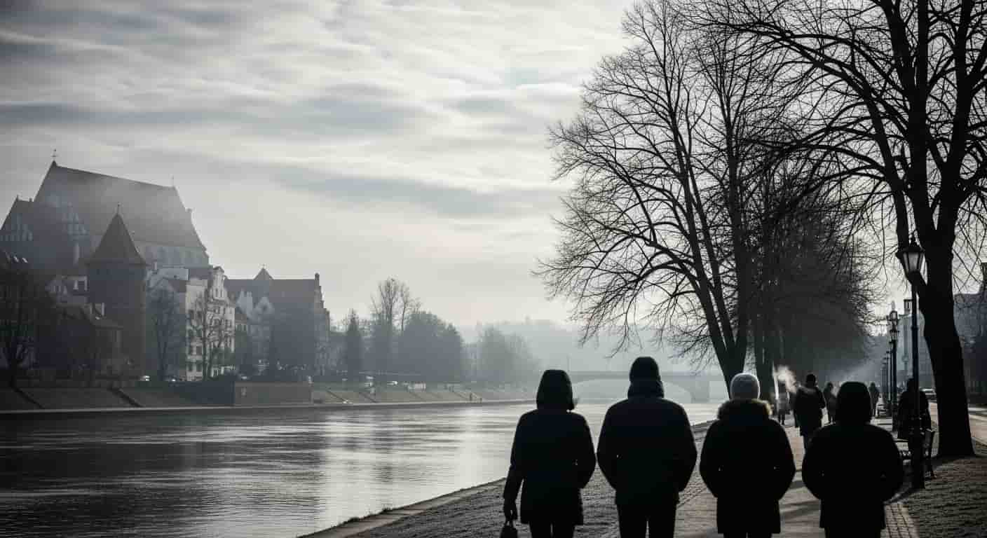 Prognoza pogody dla Torunia na dziś - zachmurzenie i chłodna aura w ostatnim dniu roku