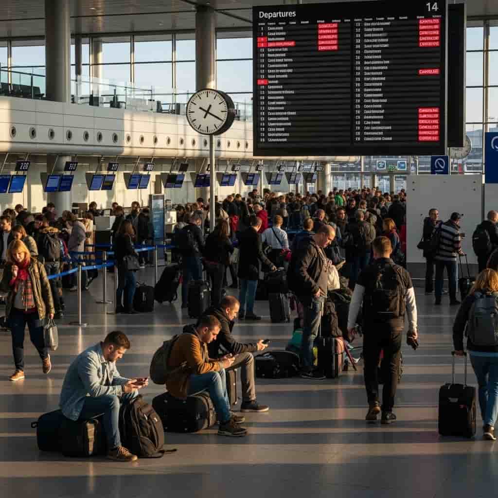 Cyberataków na europejskie lotniska - setki lotów odwołanych, chaos w Brukseli