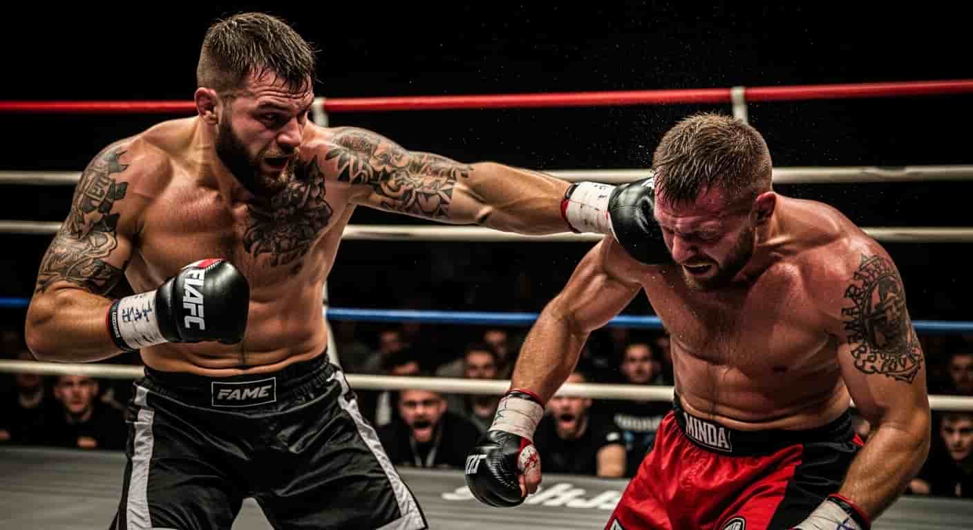 FAME 28 Armagedon - Pasternak nokautuje Mindę w brutalnej walce bez limitu czasowego