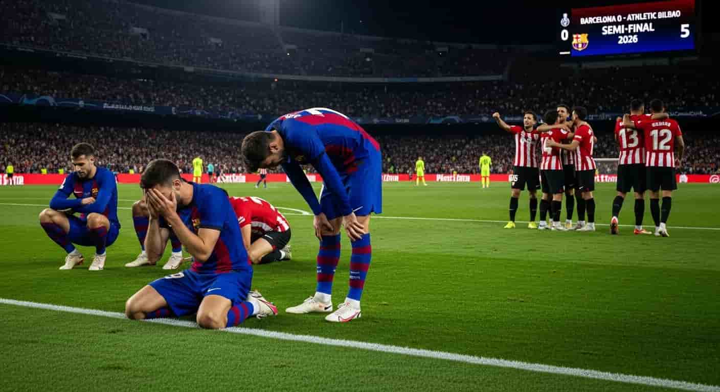 Barcelona rozgromiona Athletic Bilbao 5:0 w półfinale Superpucharu Hiszpanii 2026