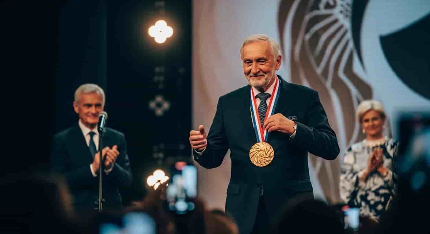 Juliusz Machulski uhonorowany Złotym Medalem Gloria Artis podczas 50. Festiwalu w Gdyni