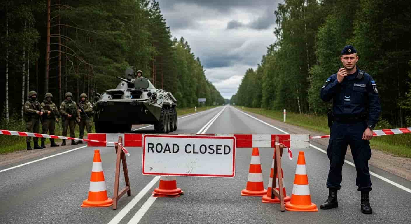 Estonia tymczasowo zamyka drogę przez rosyjskie terytorium po obecności rosyjskich żołnierzy