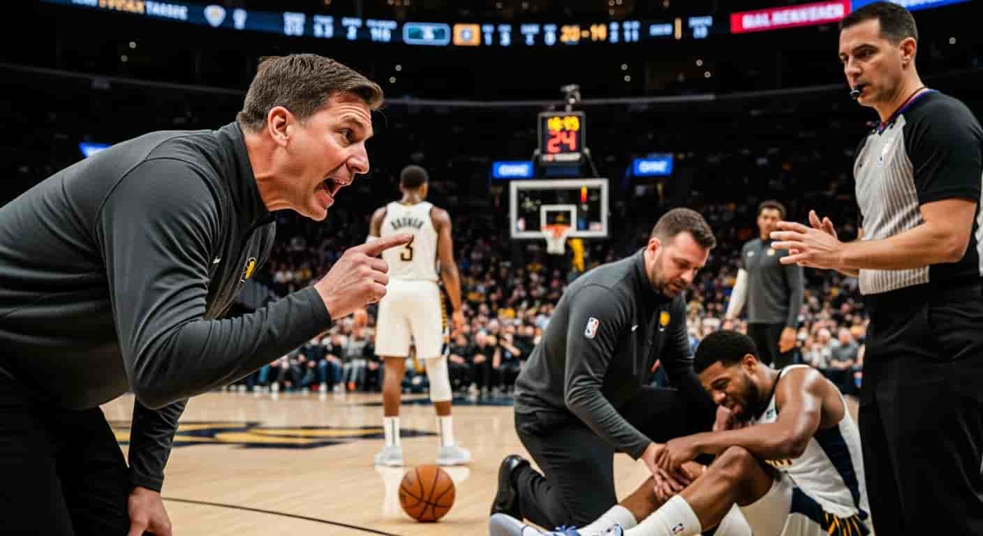 Trener Pacers domaga się interwencji NBA w sprawie kontrowersyjnego zagrania, które zraniło zawodnika