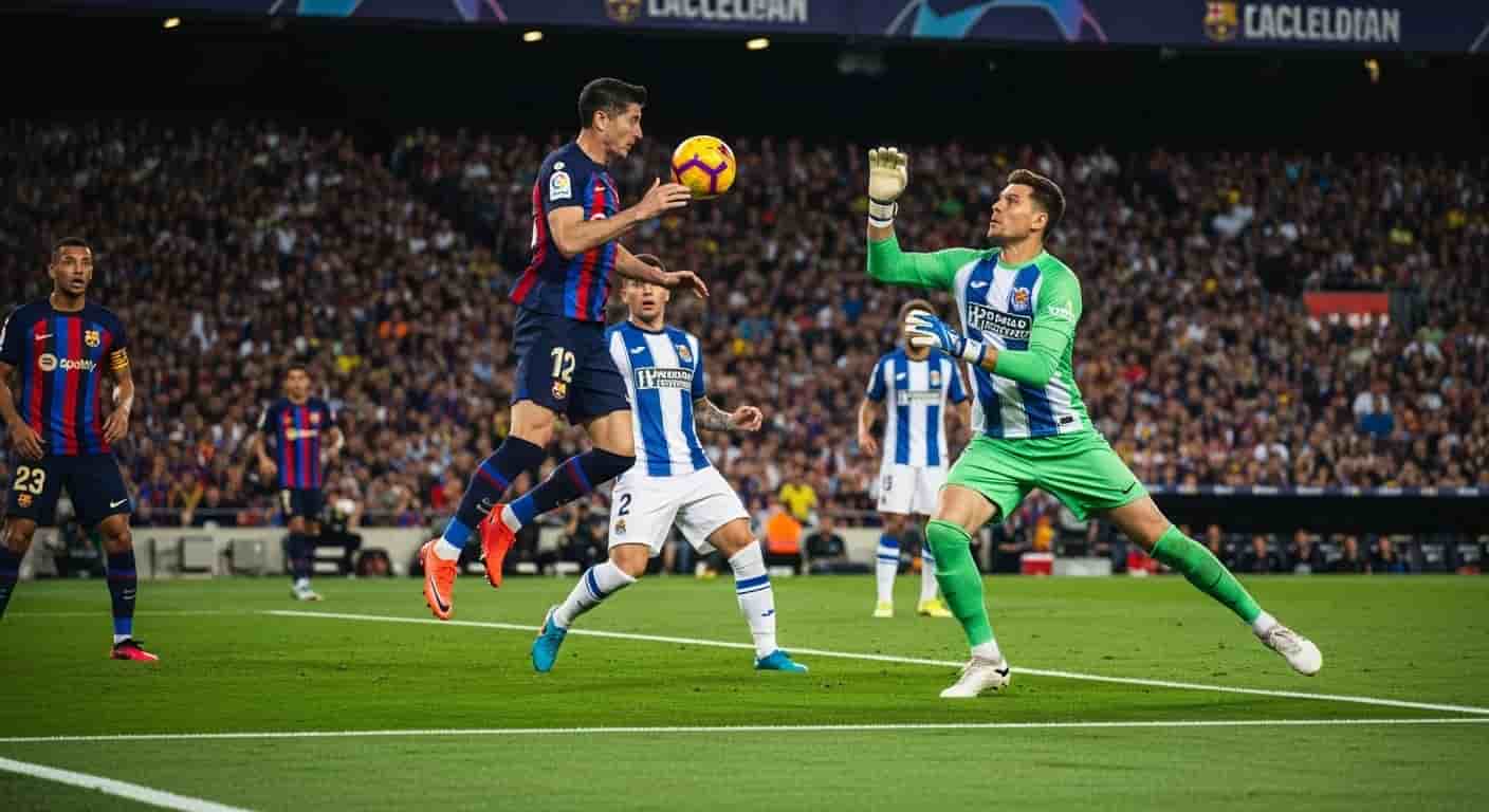 Barcelona walczy o fotel lidera La Liga przeciwko Real Sociedad z Szczęsnym w bramce