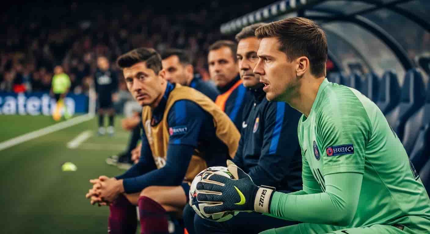 Barcelona kontra PSG w Lidze Mistrzów - Szczęsny w bramce, Lewandowski może zacząć na ławce