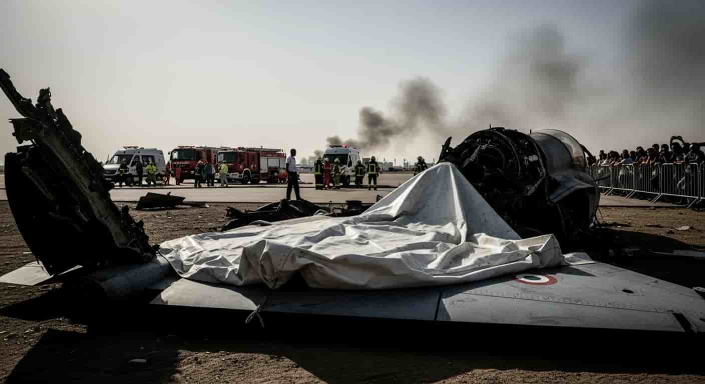 Tragiczna katastrofa myśliwca Tejas na Dubai Air Show - pilot zginął na miejscu