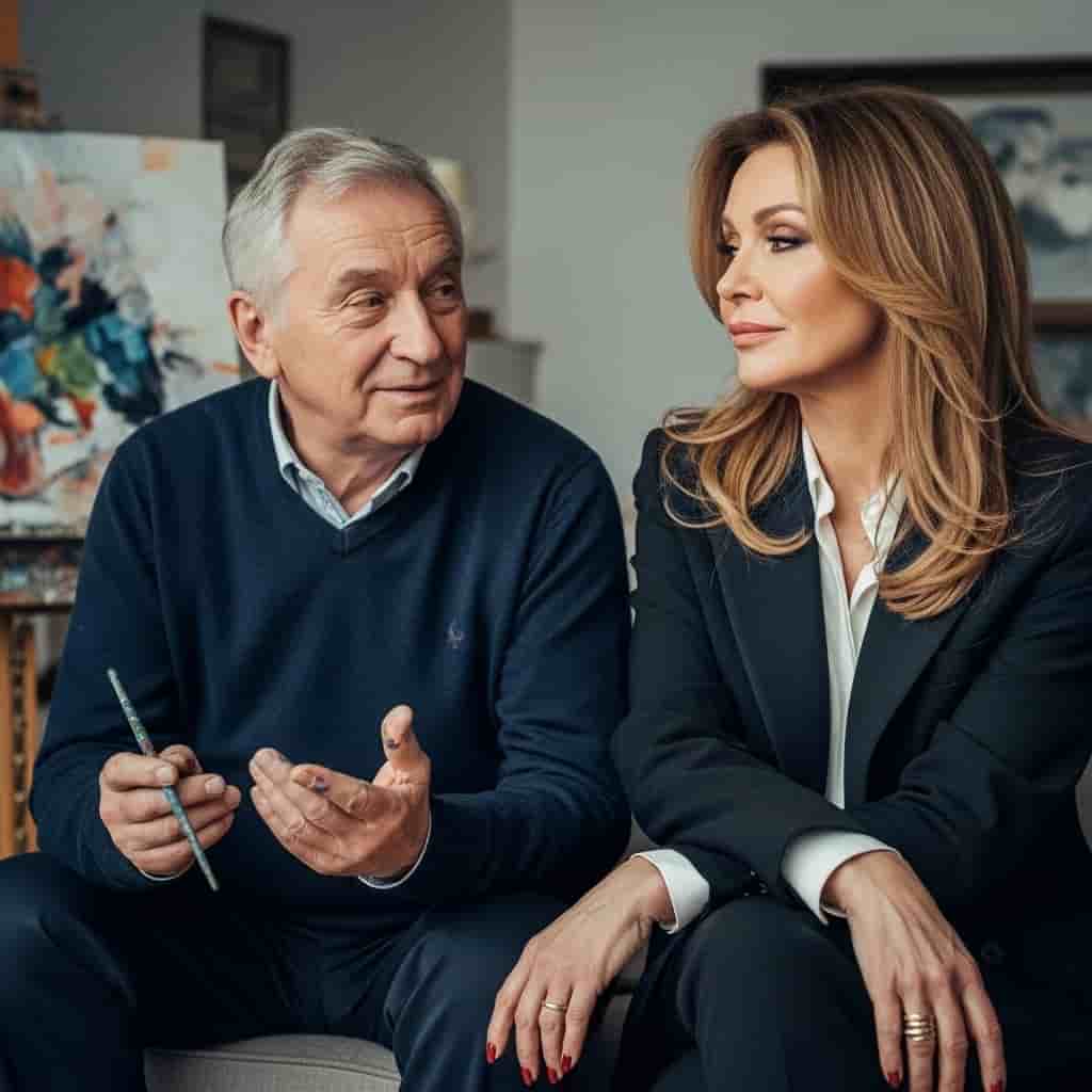 Ewa Minge w programie z ojcem - artystą malarzem. Sceptyczne podejście do Tańca z Gwiazdami