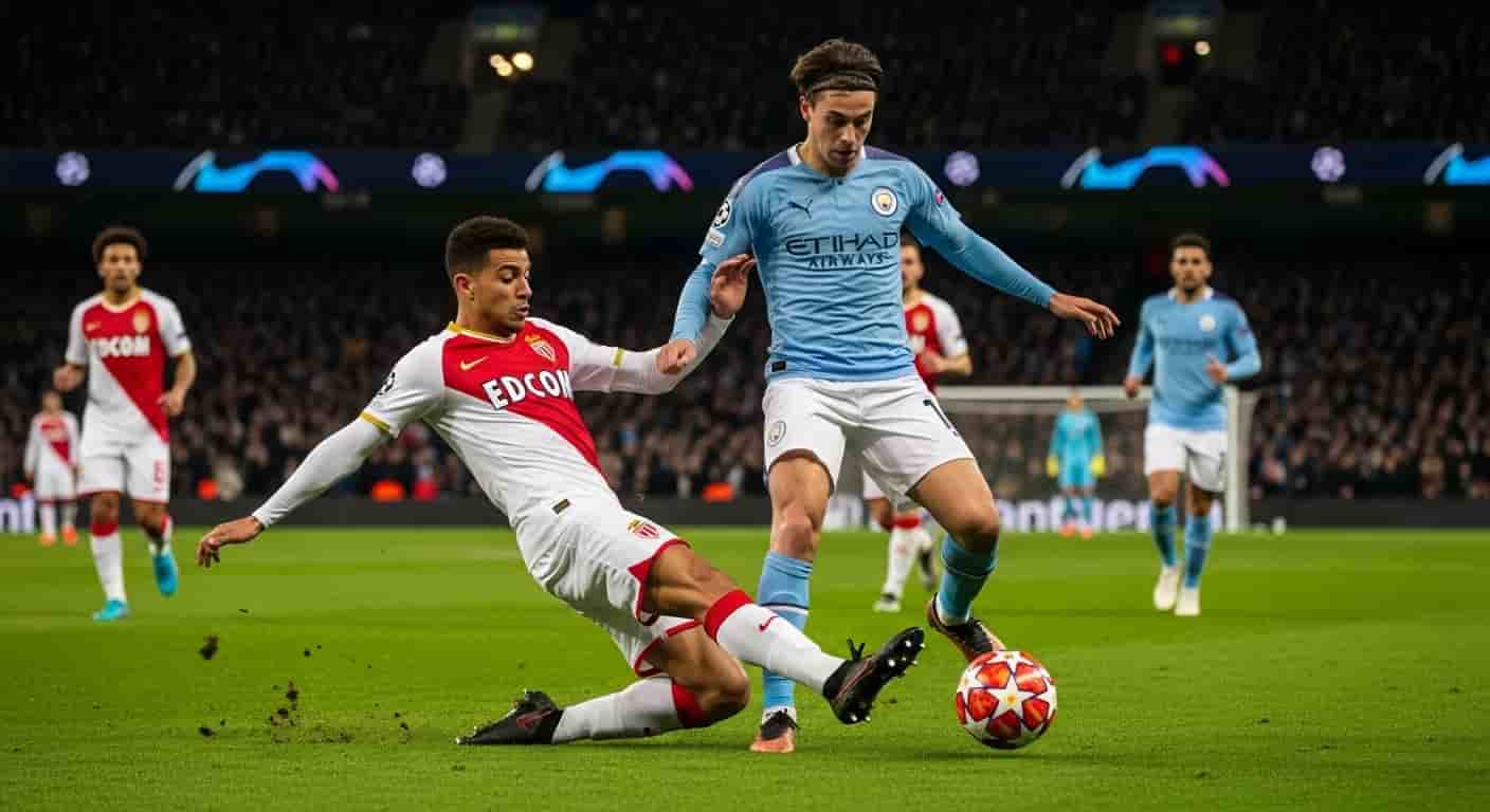 Monaco remisuje z Manchesterem City w dramatycznym meczu Ligi Mistrzów