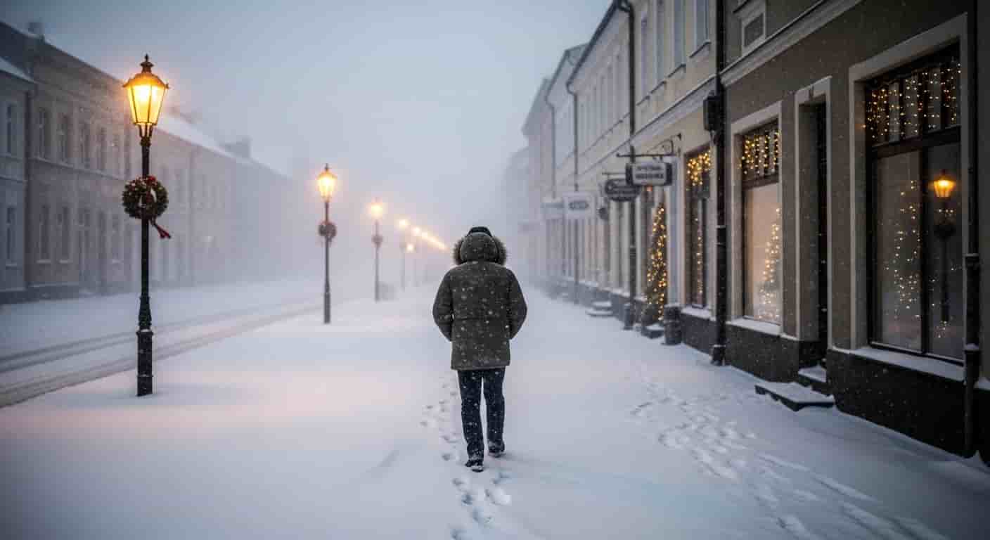Mikołajki pod śniegiem - meteorolodzy ostrzegają przed nadchodzącą śnieżycą