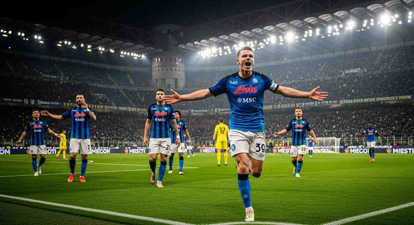 Inter i Napoli remisują 2-2 w emocjonującym meczu na San Siro - McTominay bohaterem gości