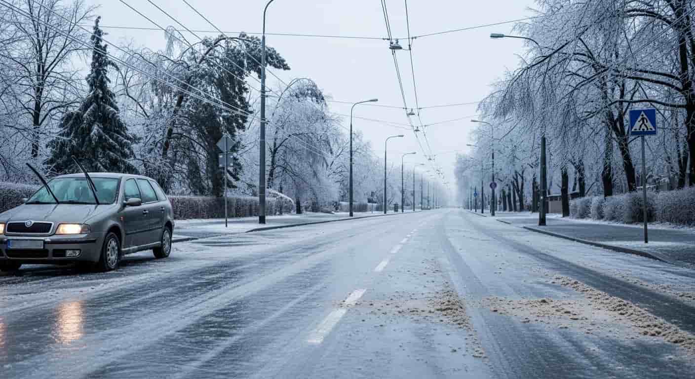 Gołoledź paraliżuje Polskę - ostrzeżenia meteorologiczne dla większości kraju
