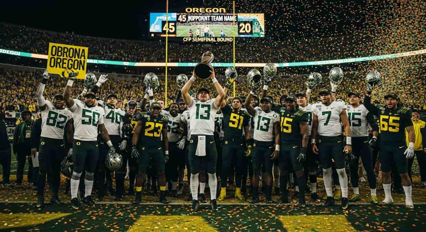 Obrona Oregon dominuje w Orange Bowl i awansuje do półfinału CFP