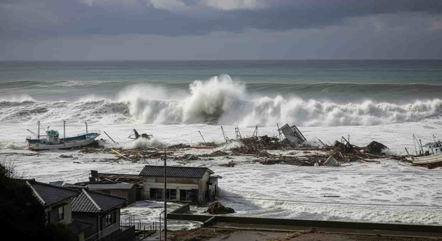 Trzęsienie ziemi o magnitudzie 6,9 wywołało tsunami u wybrzeży Japonii