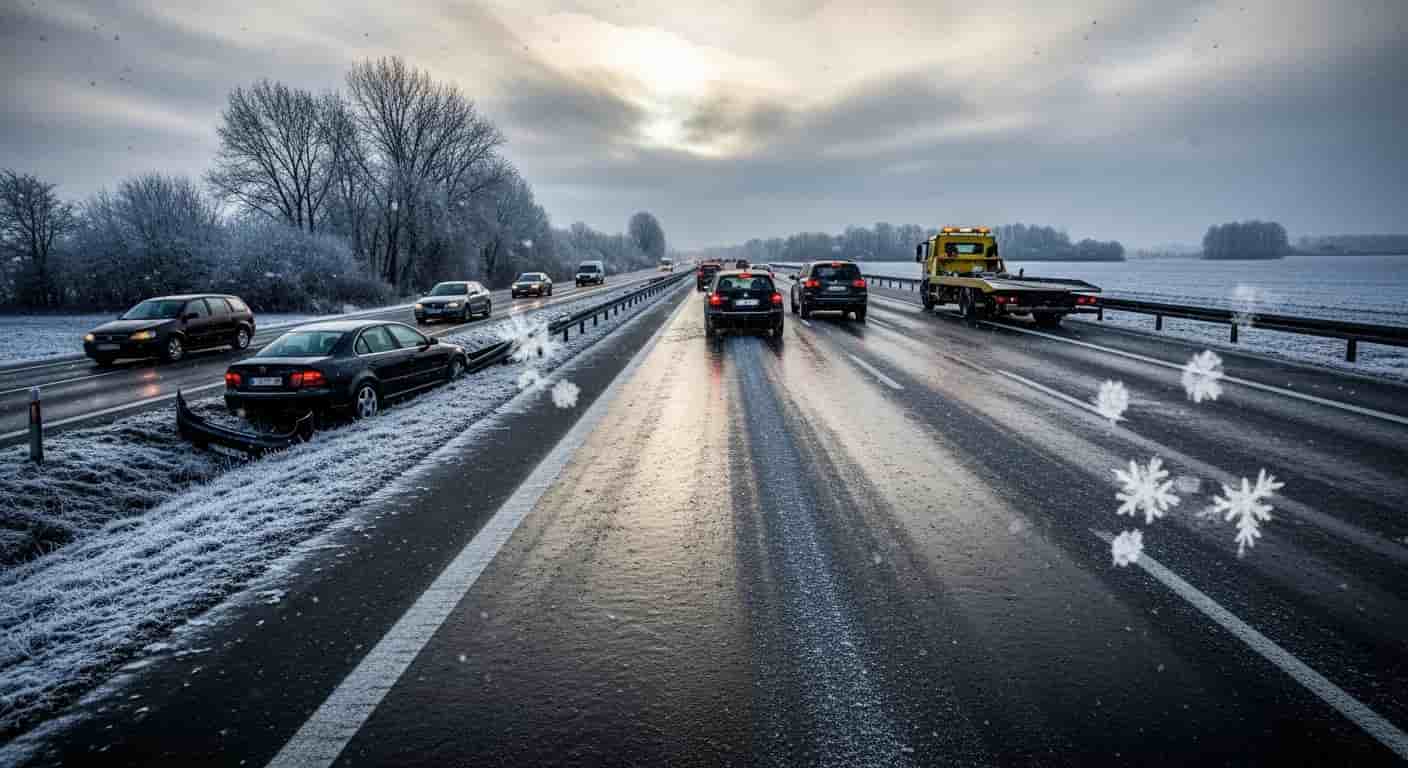 Gołoledź paraliżuje polskie drogi - IMGW wydaje ostrzeżenia dla kilku województw