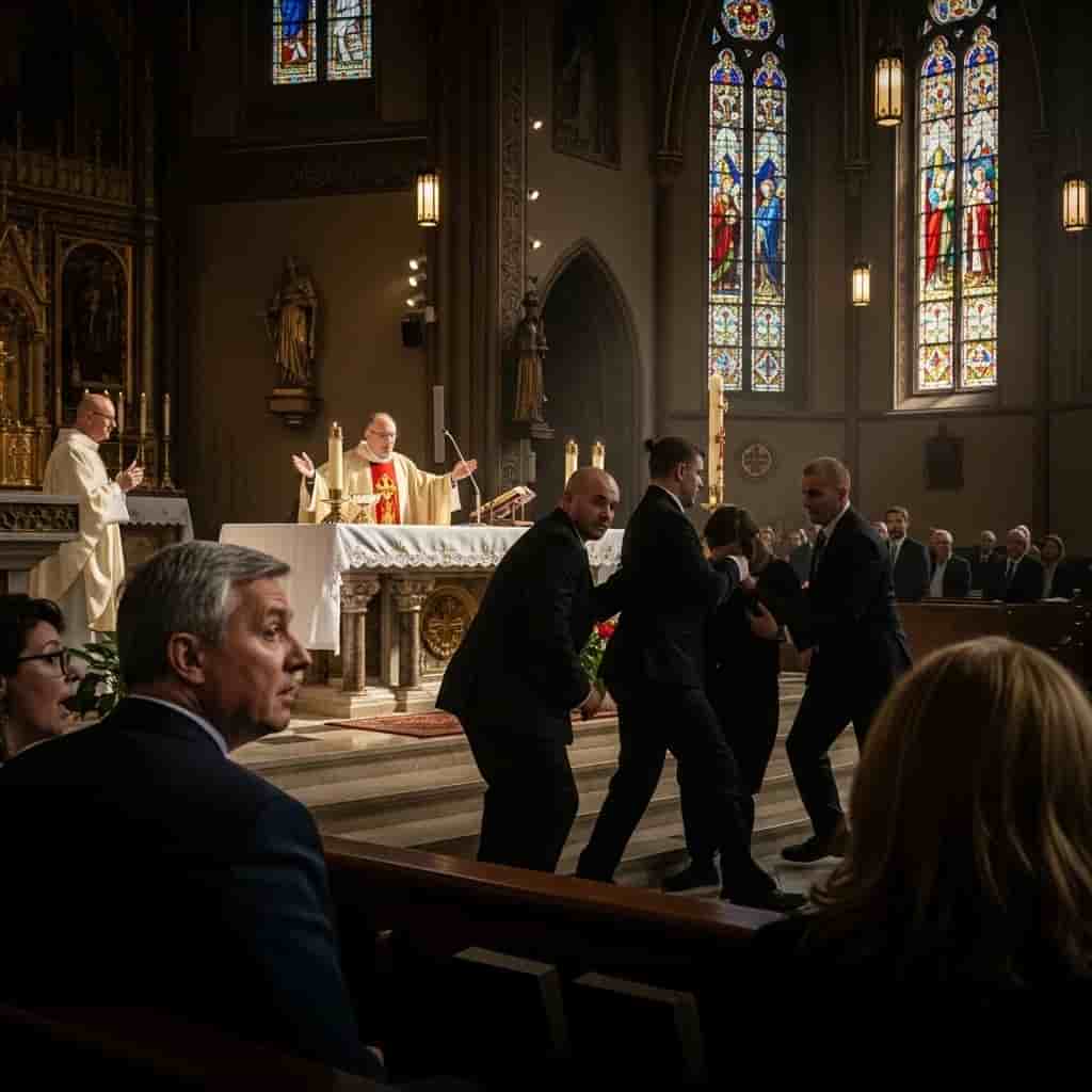 Incydent podczas mszy z prezydentem Nawrockim w amerykańskiej Częstochowie