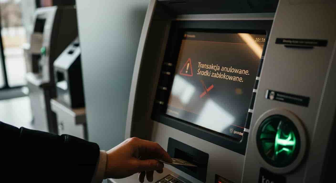 Wpłatomat zatrzymał 800 złotych - jak odzyskać pieniądze gdy maszyna odmawia zwrotu