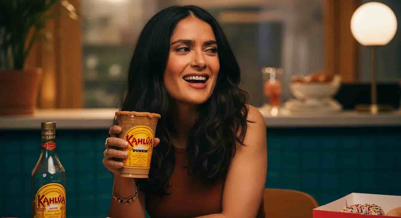 Salma Hayek powraca w nowej kampanii Kahlúa z niespodzianką Dunkin'