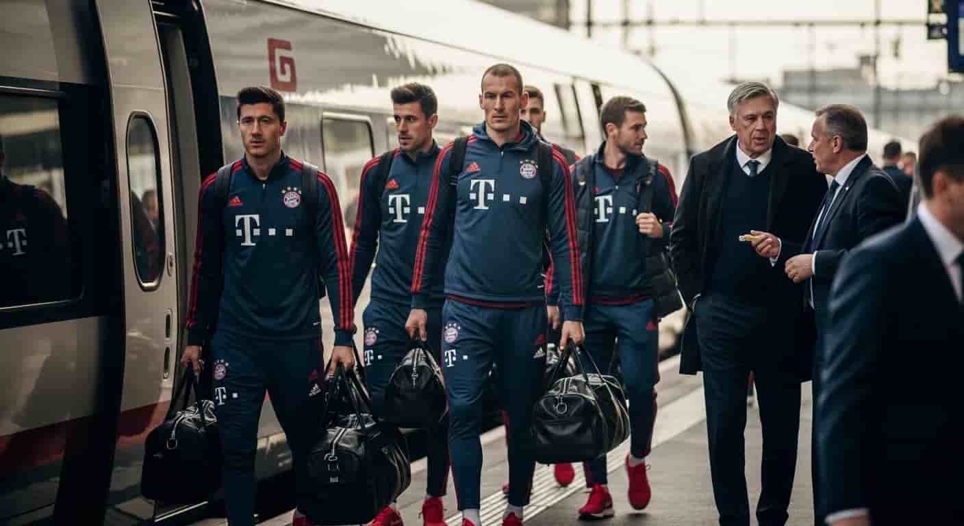 Bayern Monachium z opóźnieniem dotarło do Hamburga przed meczem z HSV