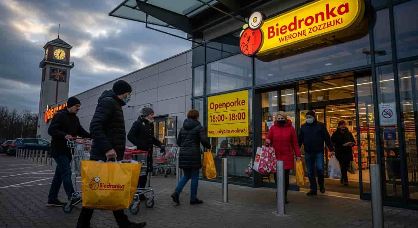Biedronka i inne sieci handlowe skracają godziny pracy w sylwestra 2025 - sprawdź, do której zrobisz zakupy