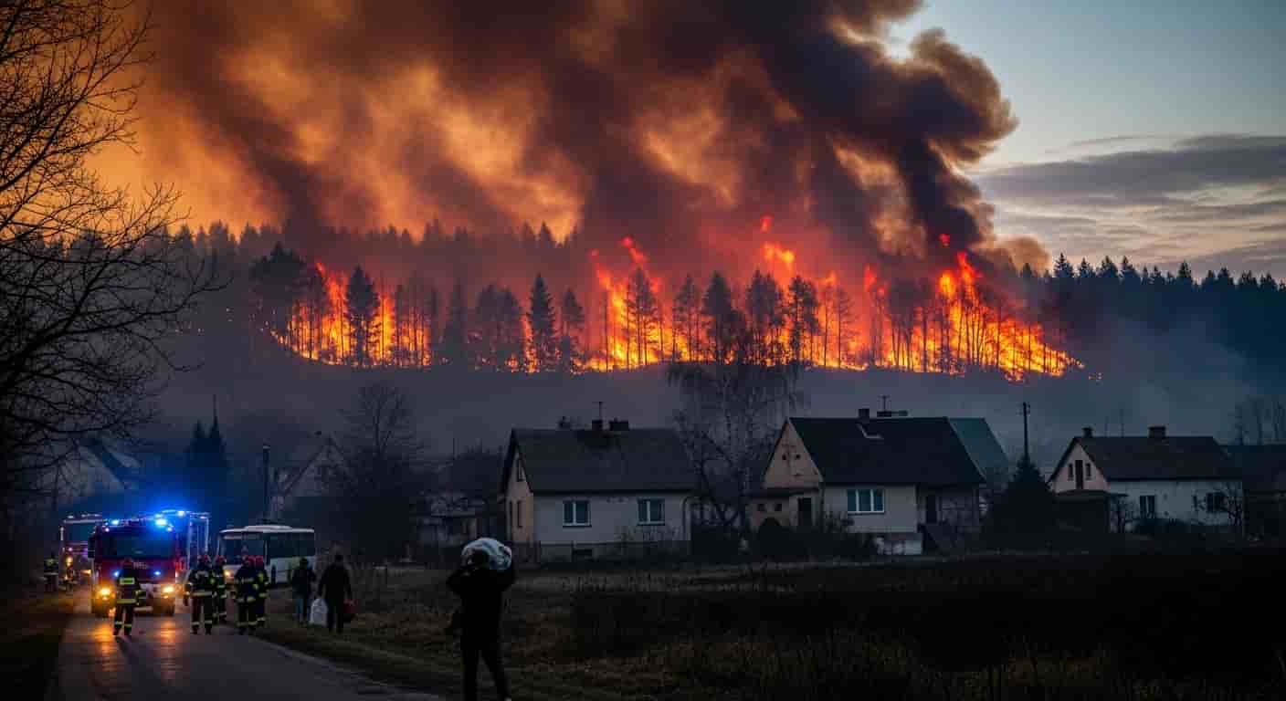 Dwa groźne pożary na Dolnym Śląsku wymagały ewakuacji mieszkańców