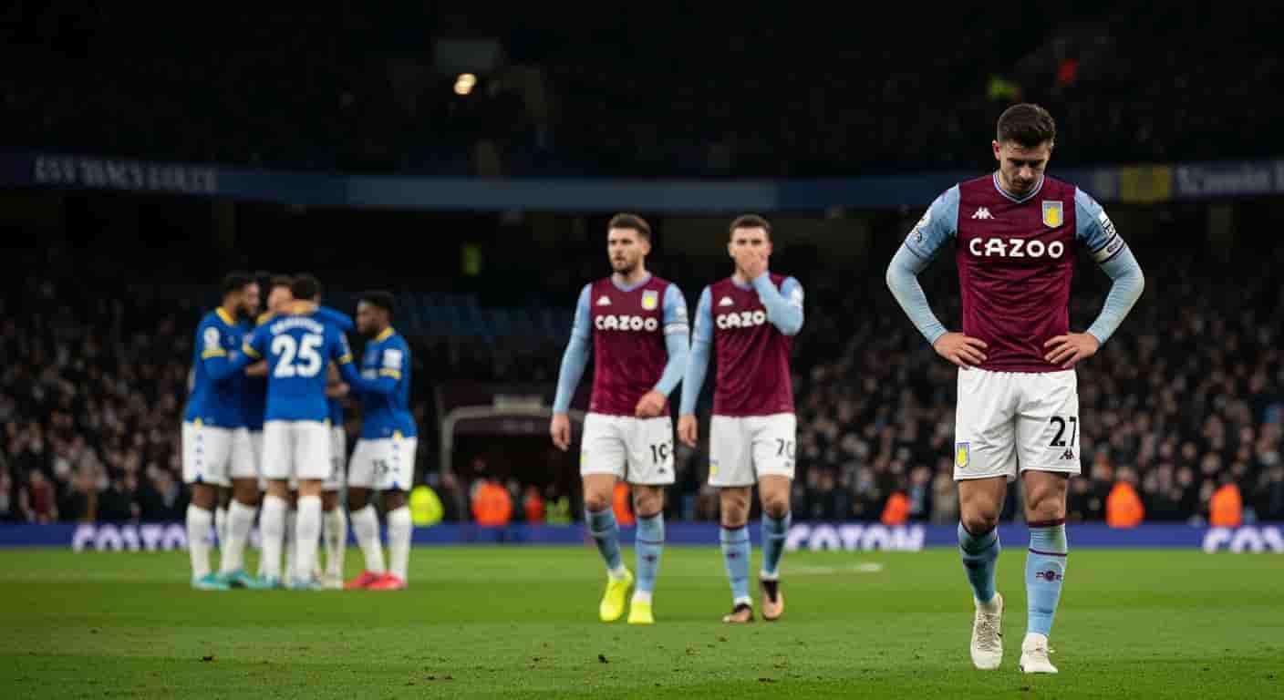 Aston Villa przegrywa z Everton 0-1, przerywając passę 11 zwycięstw u siebie
