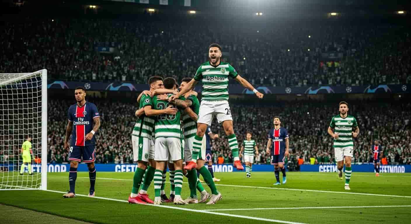 Sporting Lizbona pokonuje PSG w kluczowym starciu Ligi Mistrzów