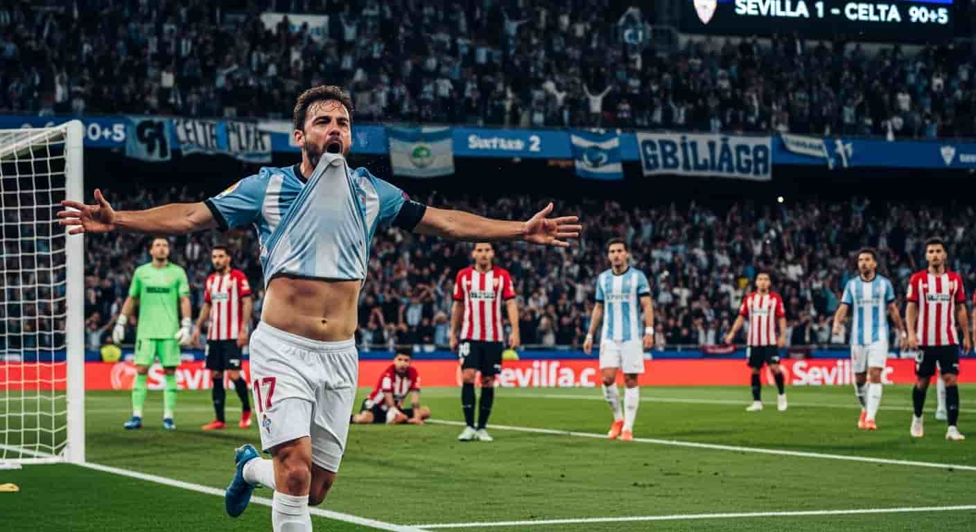 Celta Vigo triumfuje w Sewilli po karnym w końcówce meczu