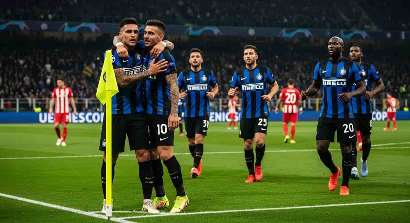 Inter Mediolan pokonuje Slavię Praga 2:0 w drugiej kolejce Ligi Mistrzów
