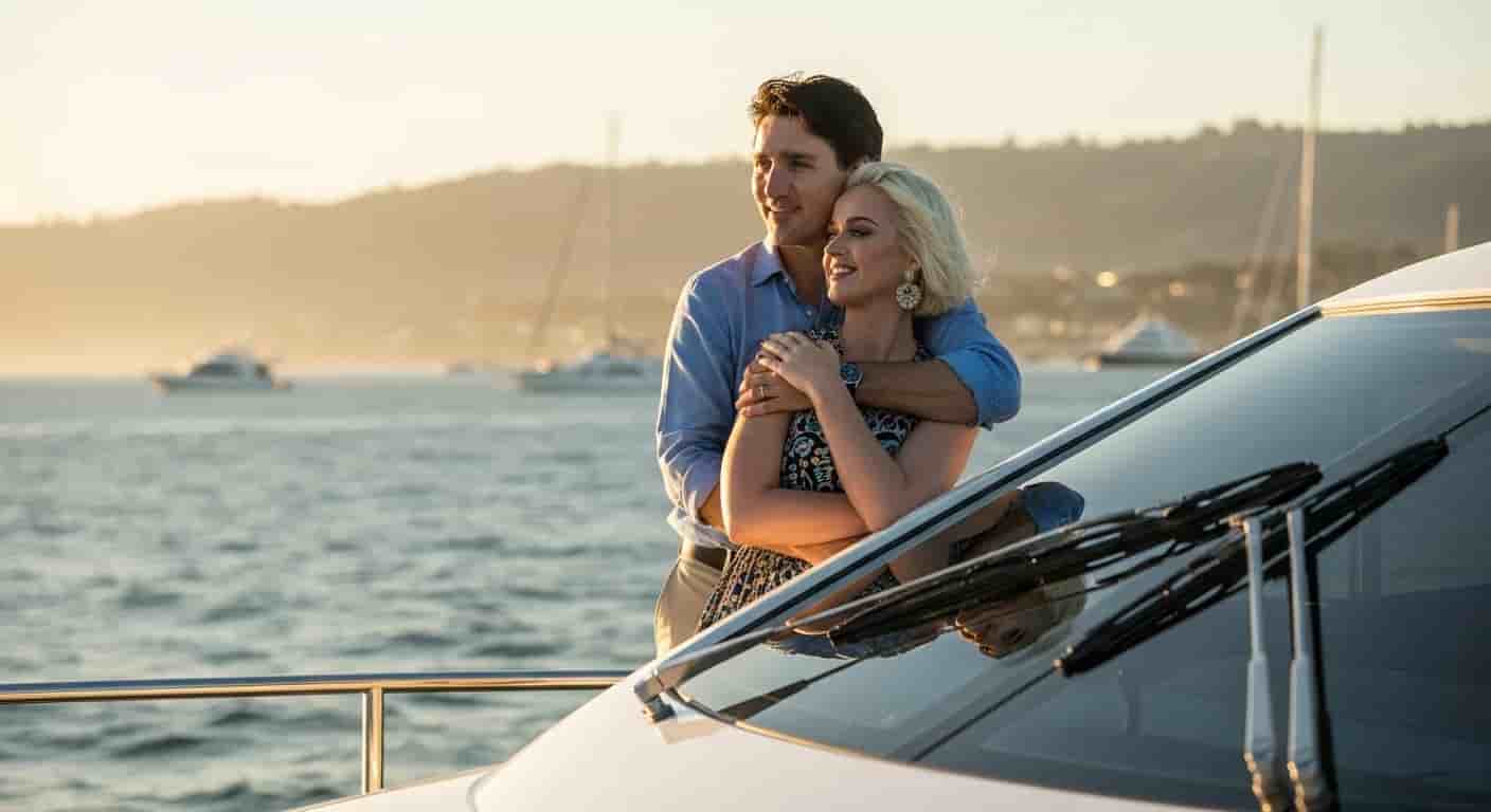 Justin Trudeau i Katy Perry potwierdzają romans na luksusowym jachcie u wybrzeży Kalifornii