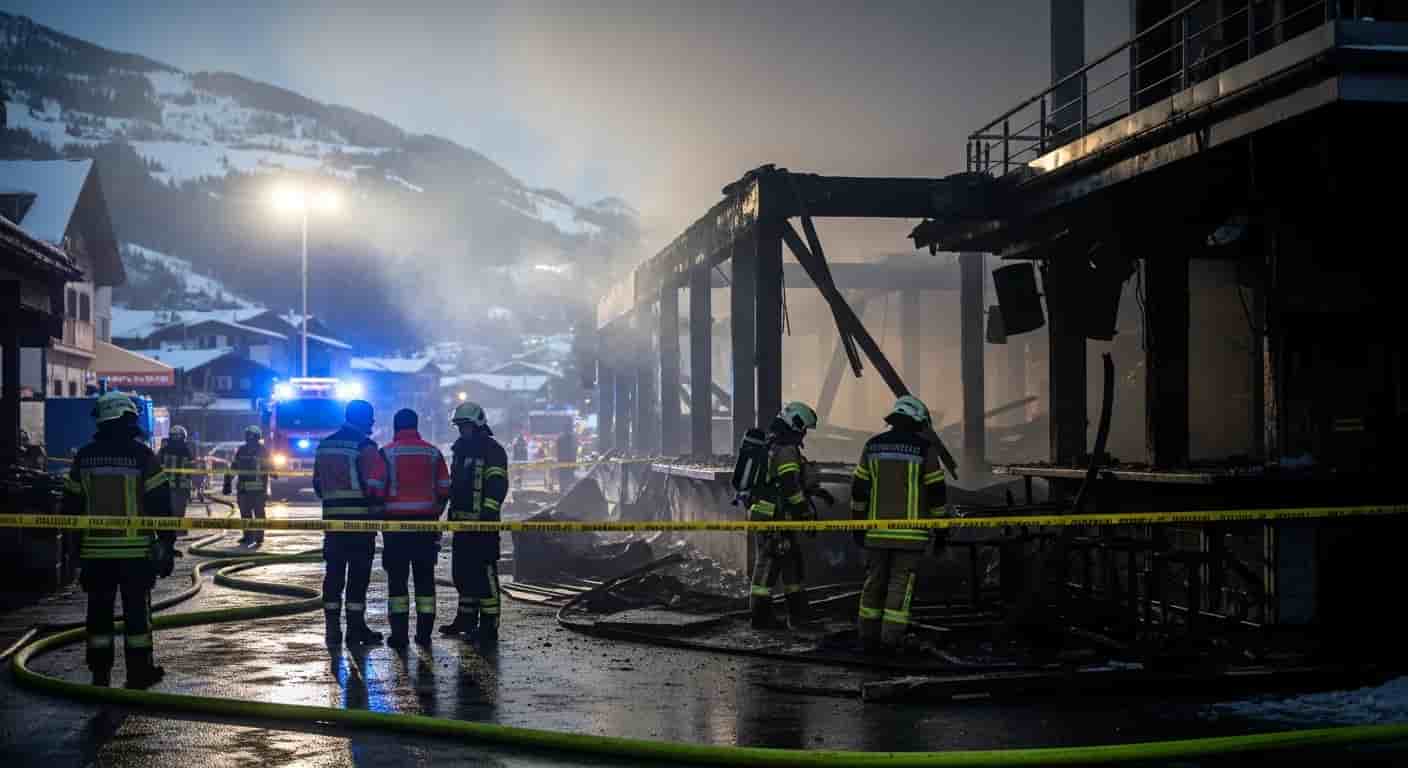 Tragedia sylwestrowa w szwajcarskim kurorcie - dziesiątki ofiar śmiertelnych w pożarze baru