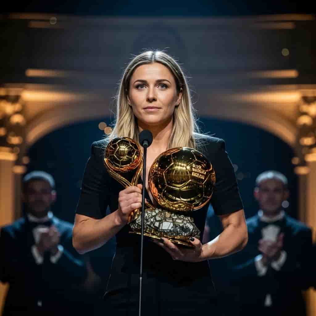 Ewa Pajor nagrodzona na gali Złotej Piłki w Paryżu jako pierwsza kobieta w historii