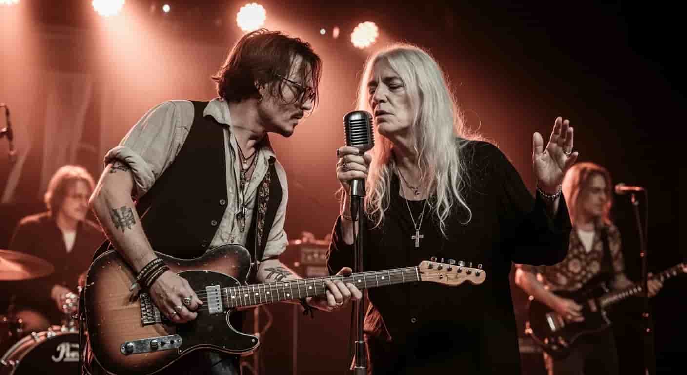 Johnny Depp wzbudza kontrowersje po występie z Patti Smith w Londynie