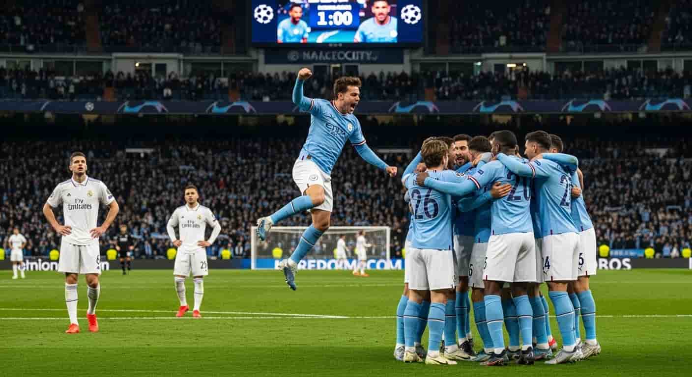 Manchester City odwraca losy meczu i pokonuje Real Madryt na Bernabeu w Lidze Mistrzów