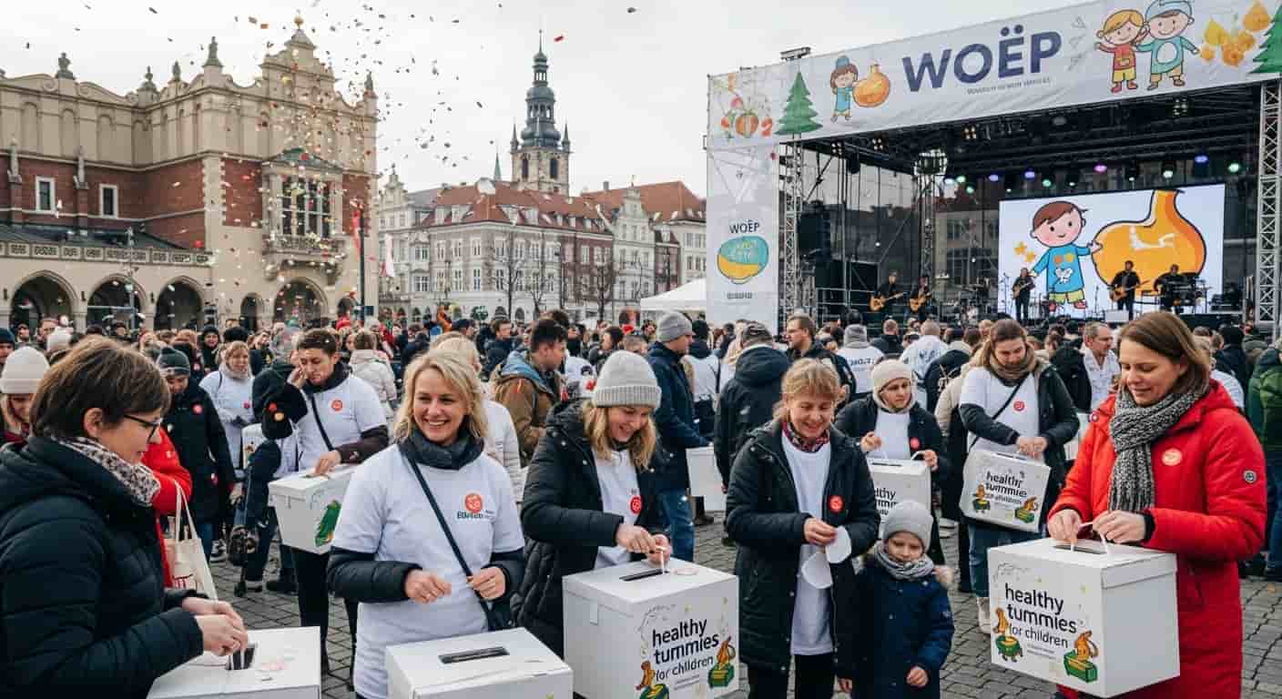 WOŚP 2026 z rekordową liczbą wolontariuszy - 120 tysięcy osób zagra dla zdrowych brzuszków dzieci