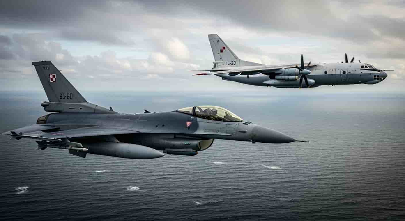 Polskie myśliwce przechwyciły rosyjski samolot rozpoznawczy nad Bałtykiem