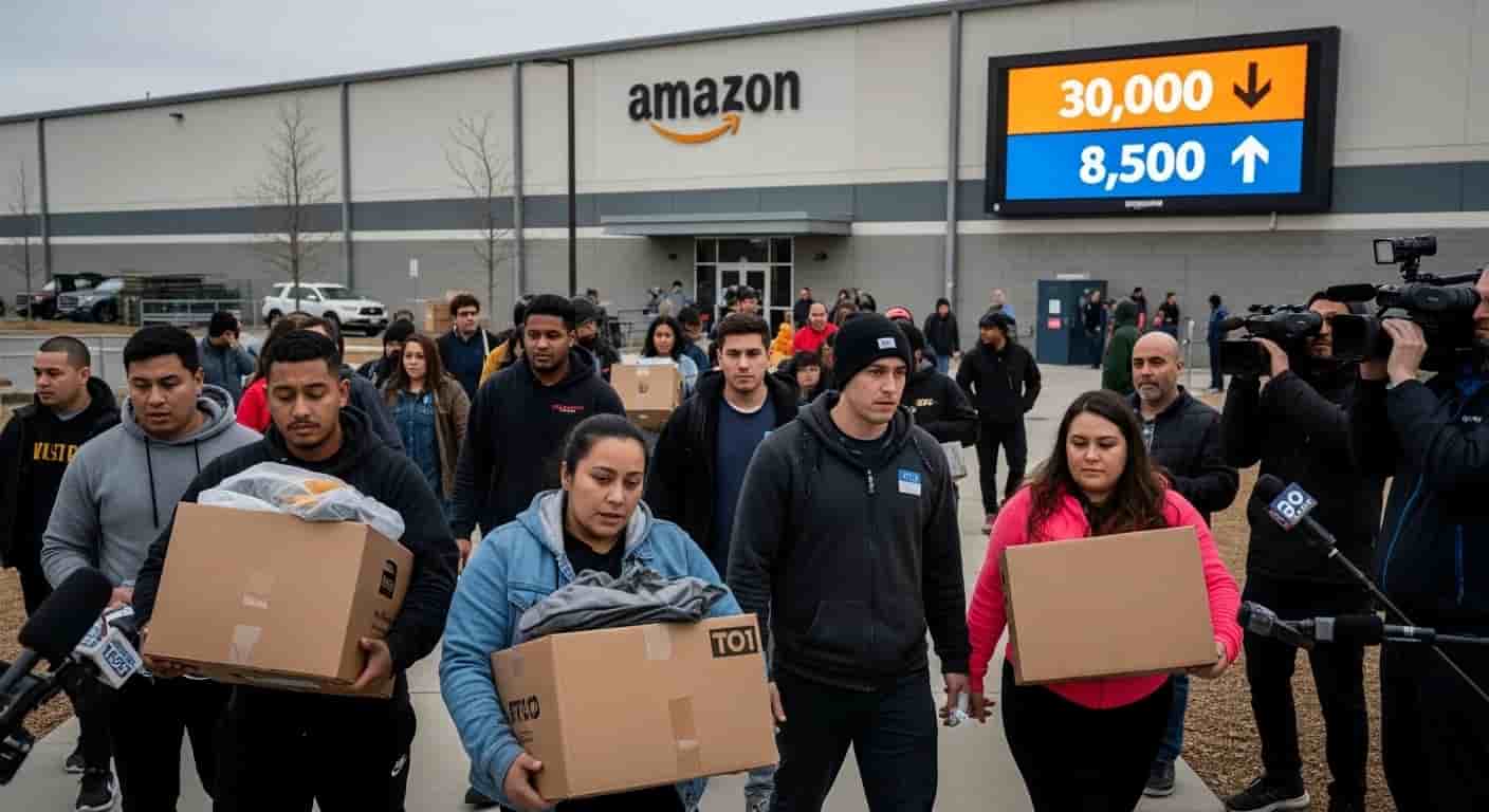 Amazon rozpoczyna masowe zwolnienia 30 tysięcy pracowników - w Polsce rekrutacja na 8,5 tys. stanowisk