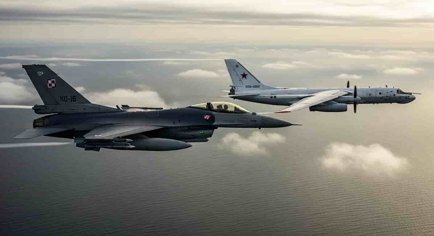 Polskie myśliwce przechwyciły rosyjski samolot rozpoznawczy nad Bałtykiem w Boże Narodzenie